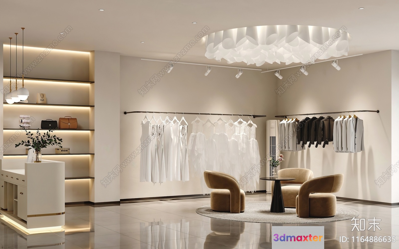 Modern Clothing Store 3D Model - 11535 - VRAY Render