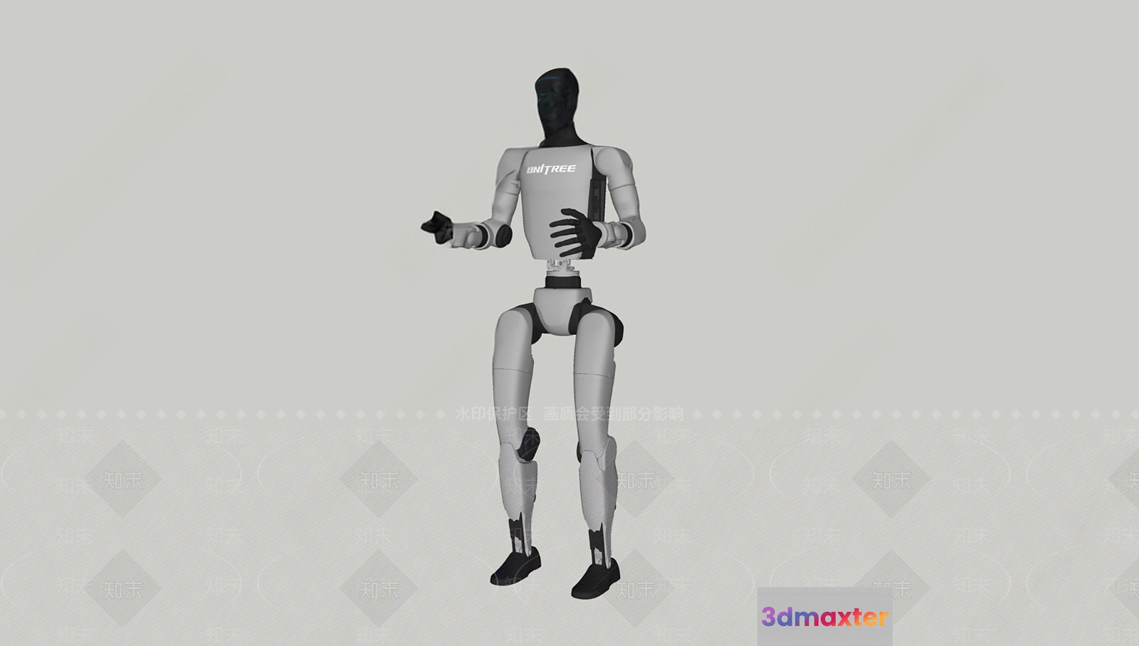 The Main Subject Is A Robotic Figure 3D Model - 21823 - VRAY Render