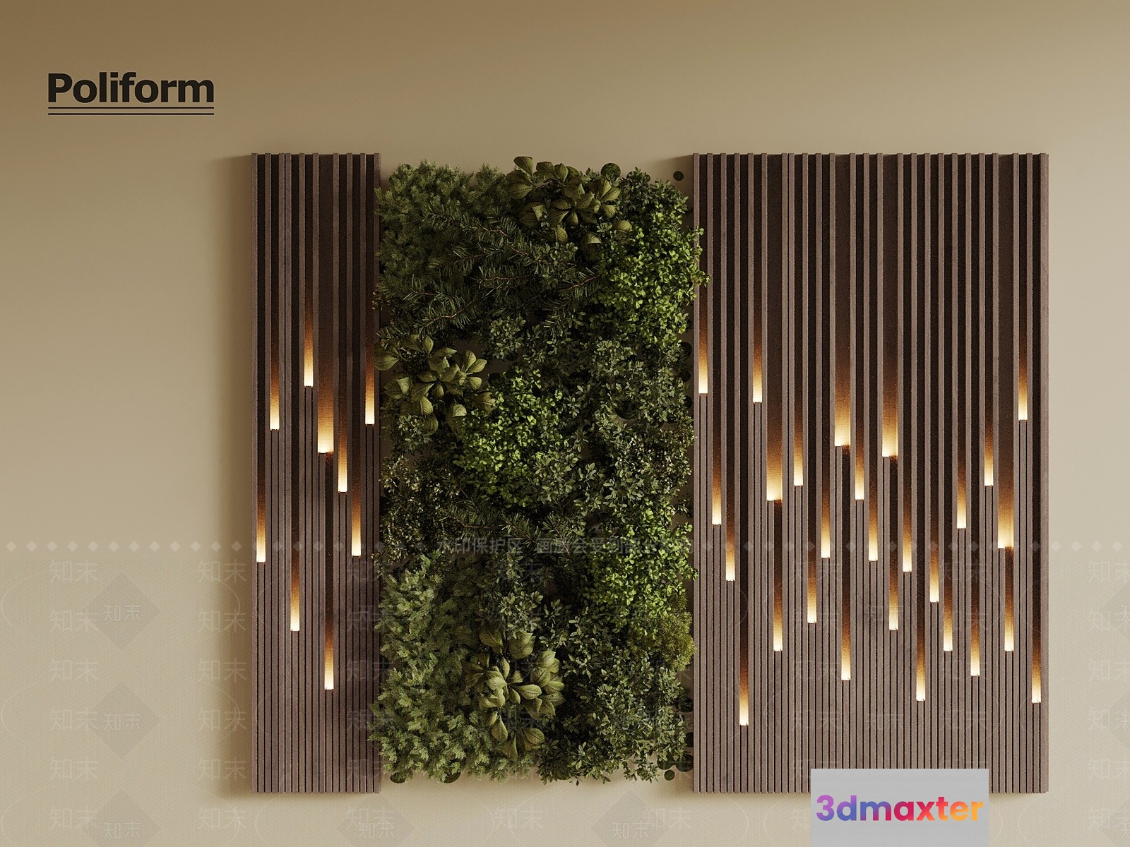 Modern Wall Decor 3D Model - 22547 - VRAY Render