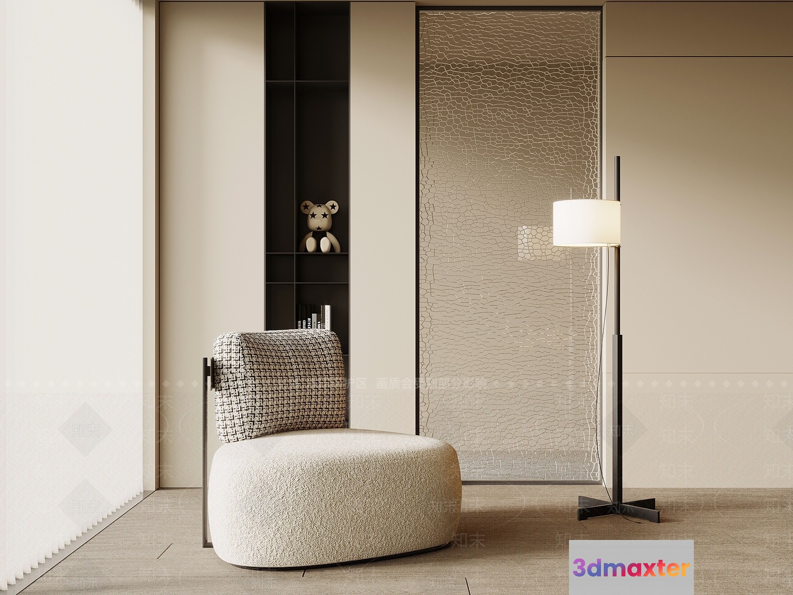 Cozy Living Room 3D Model - 16611 - VRAY Render