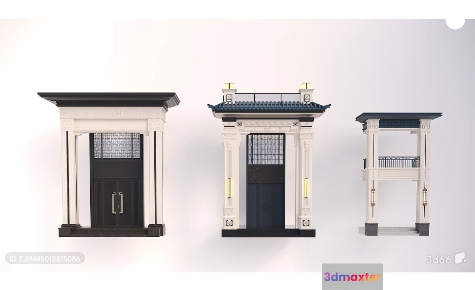 Traditional Chinese Architecture 3D Model - 1769 - VRAY Render