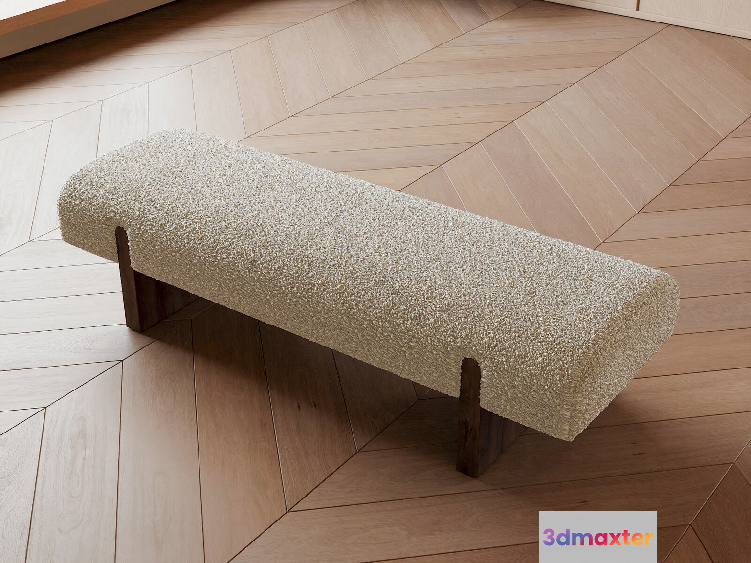 Modern Upholstered Bench 3D Model - 14520 - CORONA Render