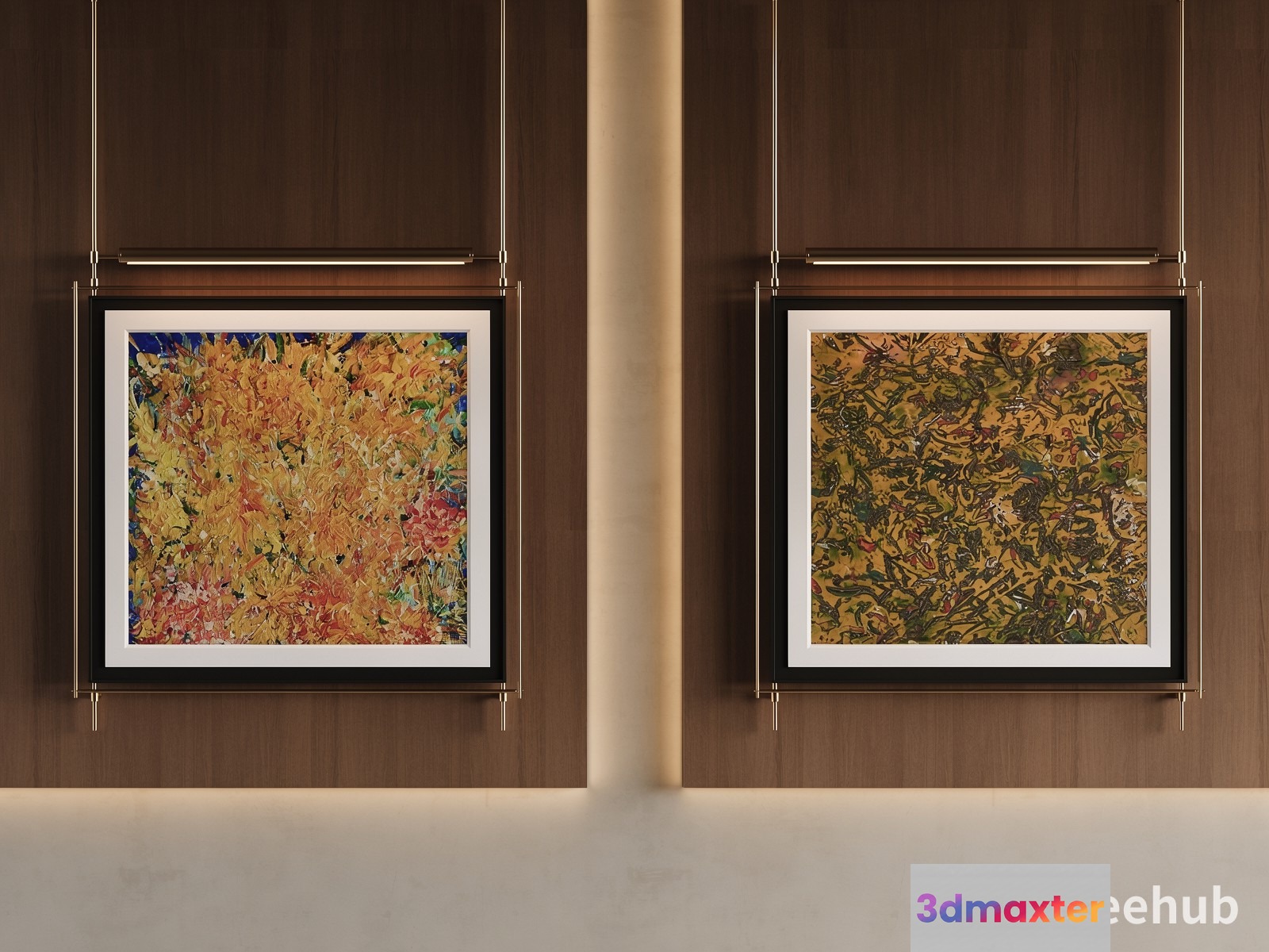Artwork On Wall 3D Model - 20477 - VRAY Render