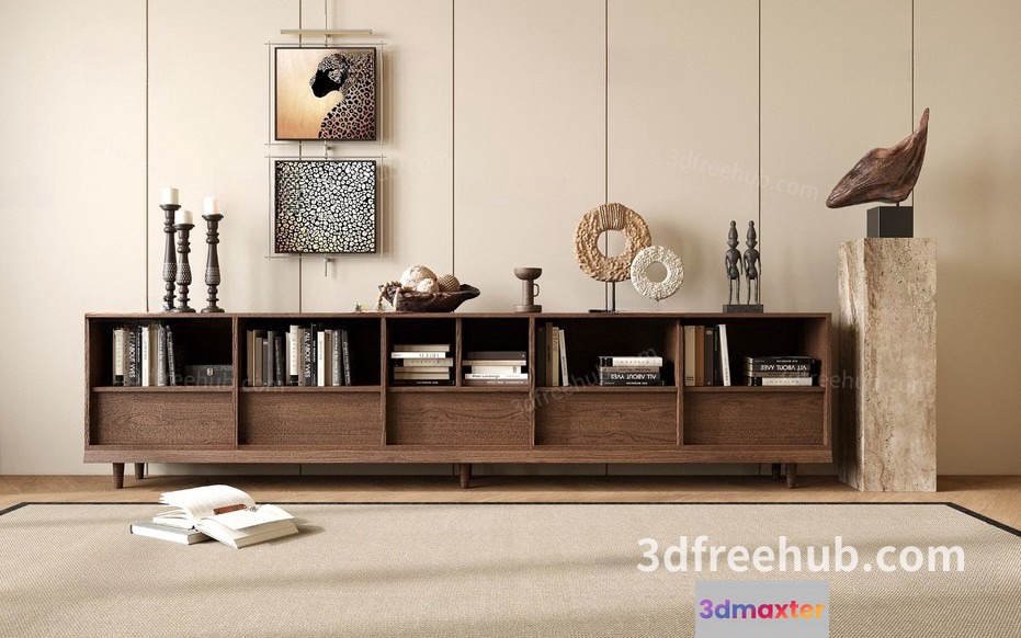 Modern Living Room 3D Model - 21435 - VRAY Render