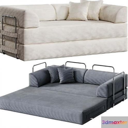 A Sofa Bed 3D Model - 13437 - VRAY Render
