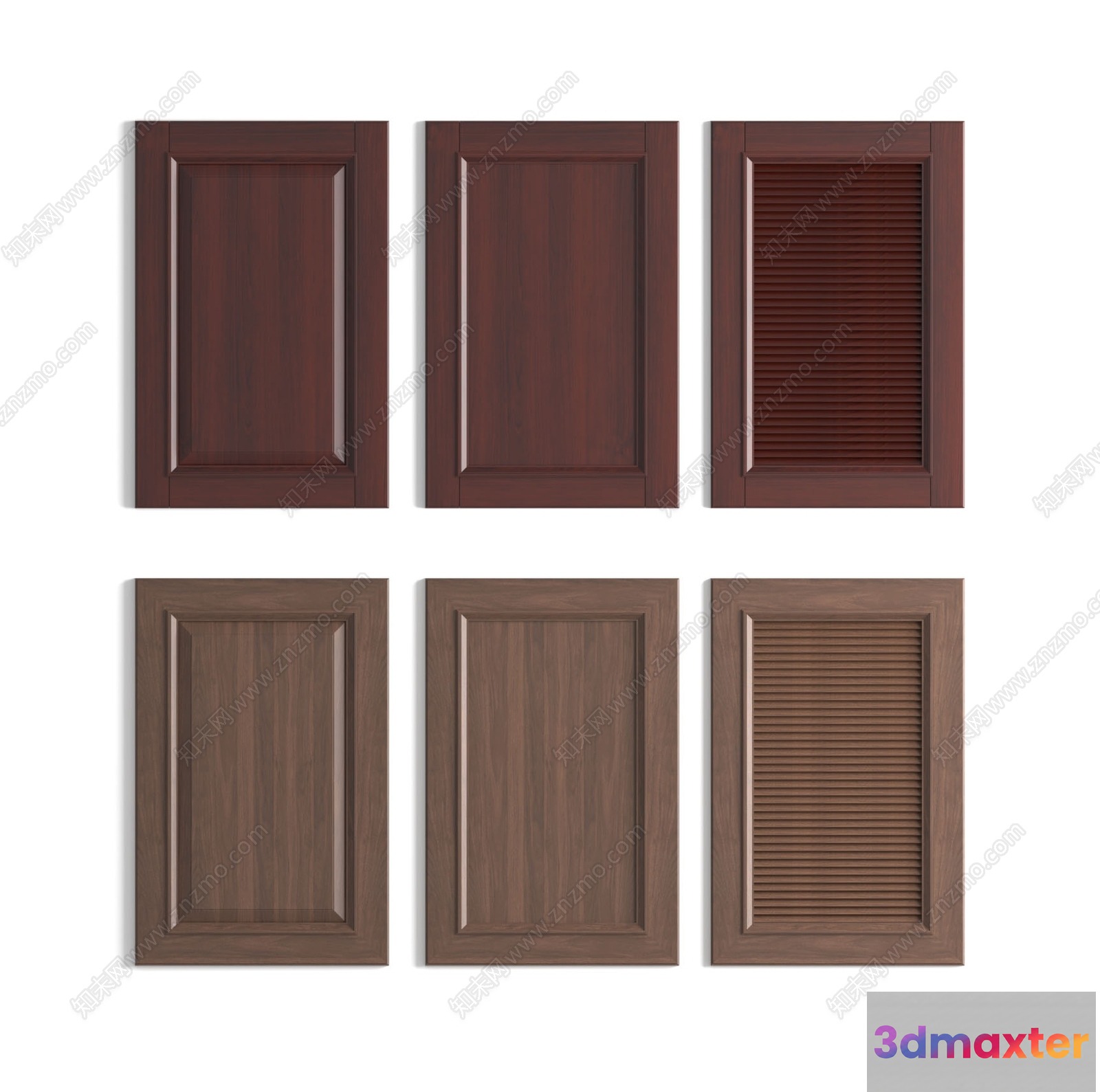 Wooden Cabinet Doors 3D Model - 16420 - VRAY Render