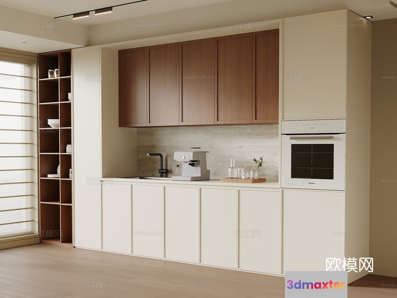 Modern Kitchen 3D Model - 22353 - VRAY Render