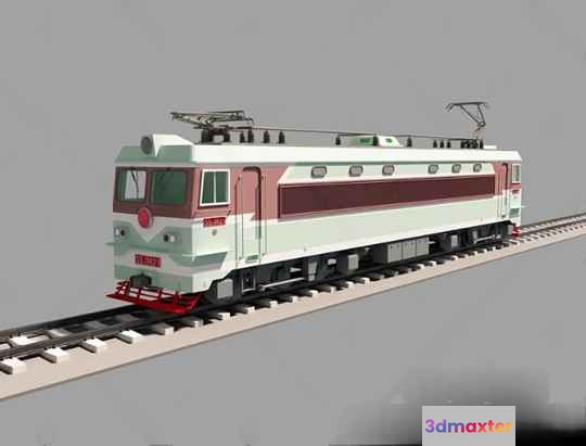 A Model Train 3D Model - 11436 - VRAY Render