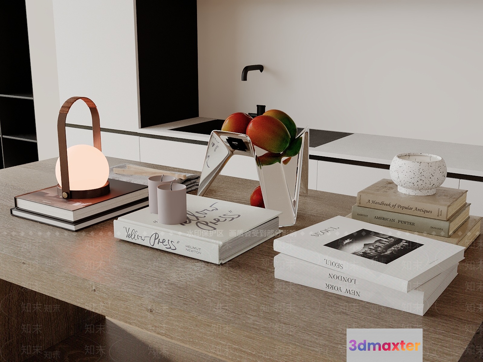 Modern Kitchen Island 3D Model - 6630 - CORONA Render