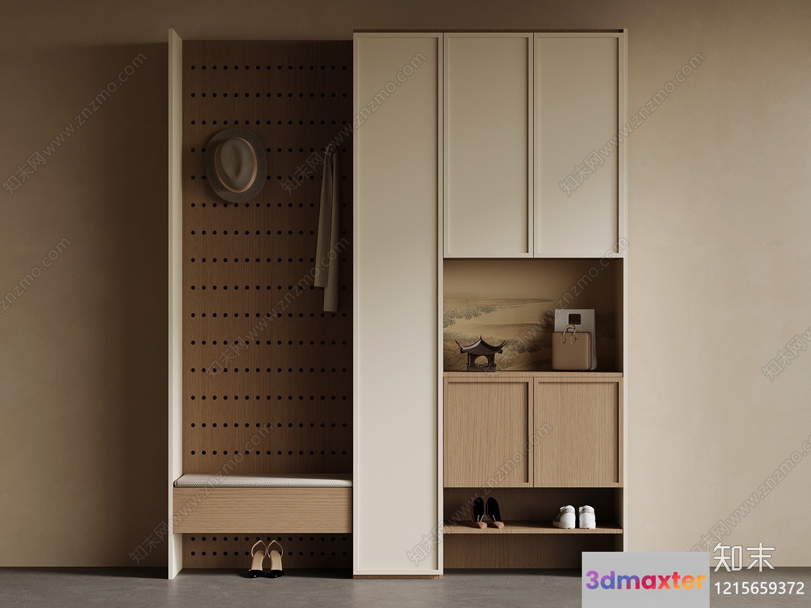 A Minimalist Closet 3D Model - 11948 - VRAY Render