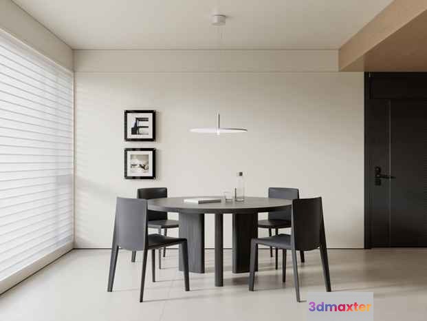 Modern Dining Room 3D Model - 22733 - CORONA Render