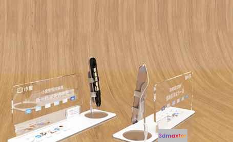 Wooden Office Desks 3D Model - 1468 - VRAY Render