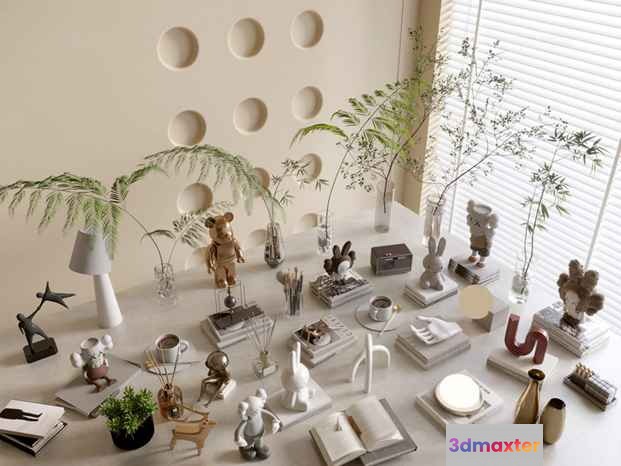 Modern Decorative Objects 3D Model - 18809 - VRAY Render