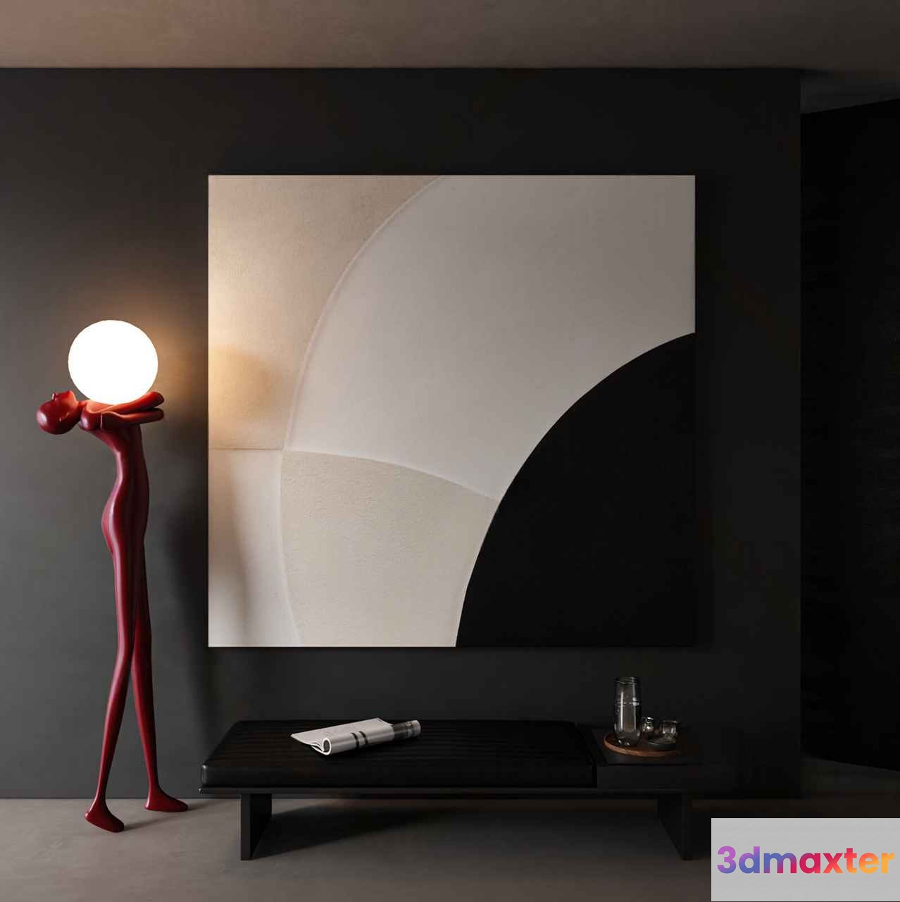 Modern Minimalist Decor 3D Model - 22126 - VRAY Render
