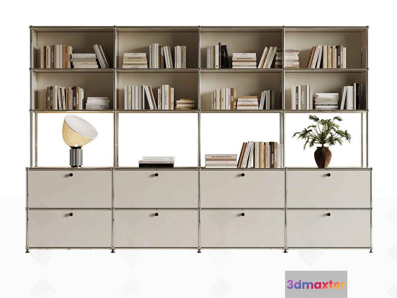 Modern Shelving Unit 3D Model - 15088 - VRAY Render