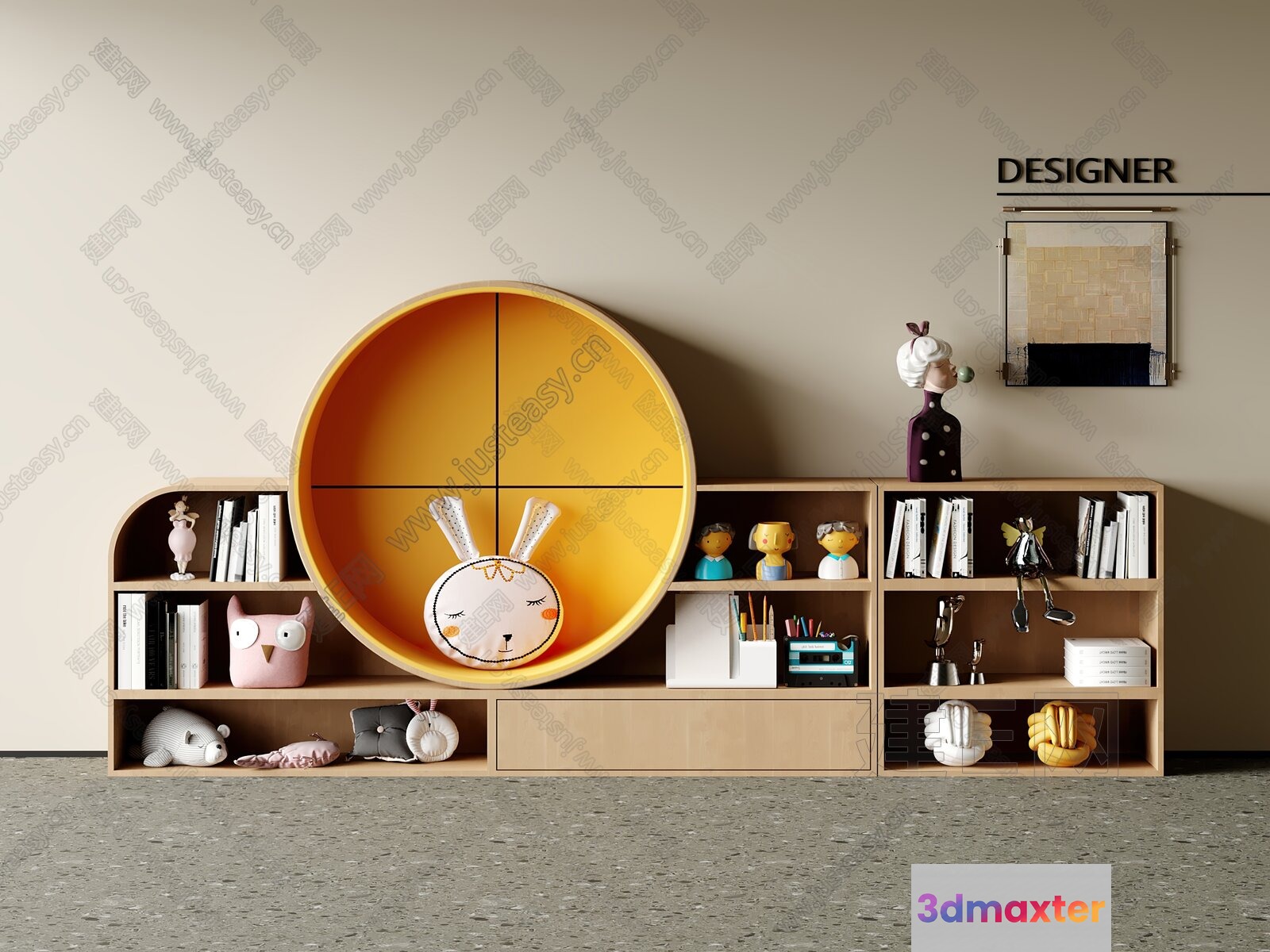 Modern Home Decor 3D Model - 12229 - VRAY Render