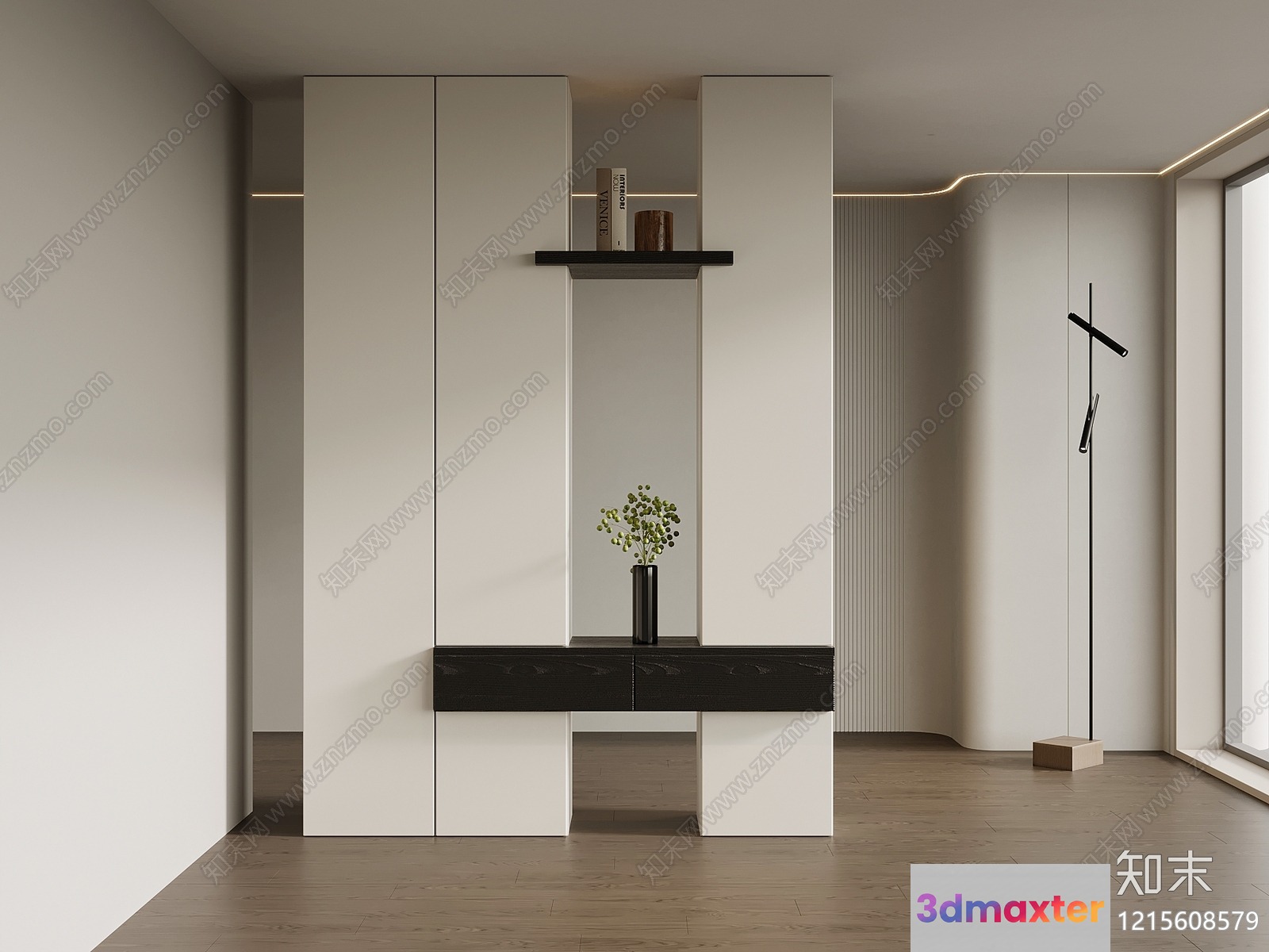 Modern Minimalist Decor 3D Model - 10019 - VRAY Render
