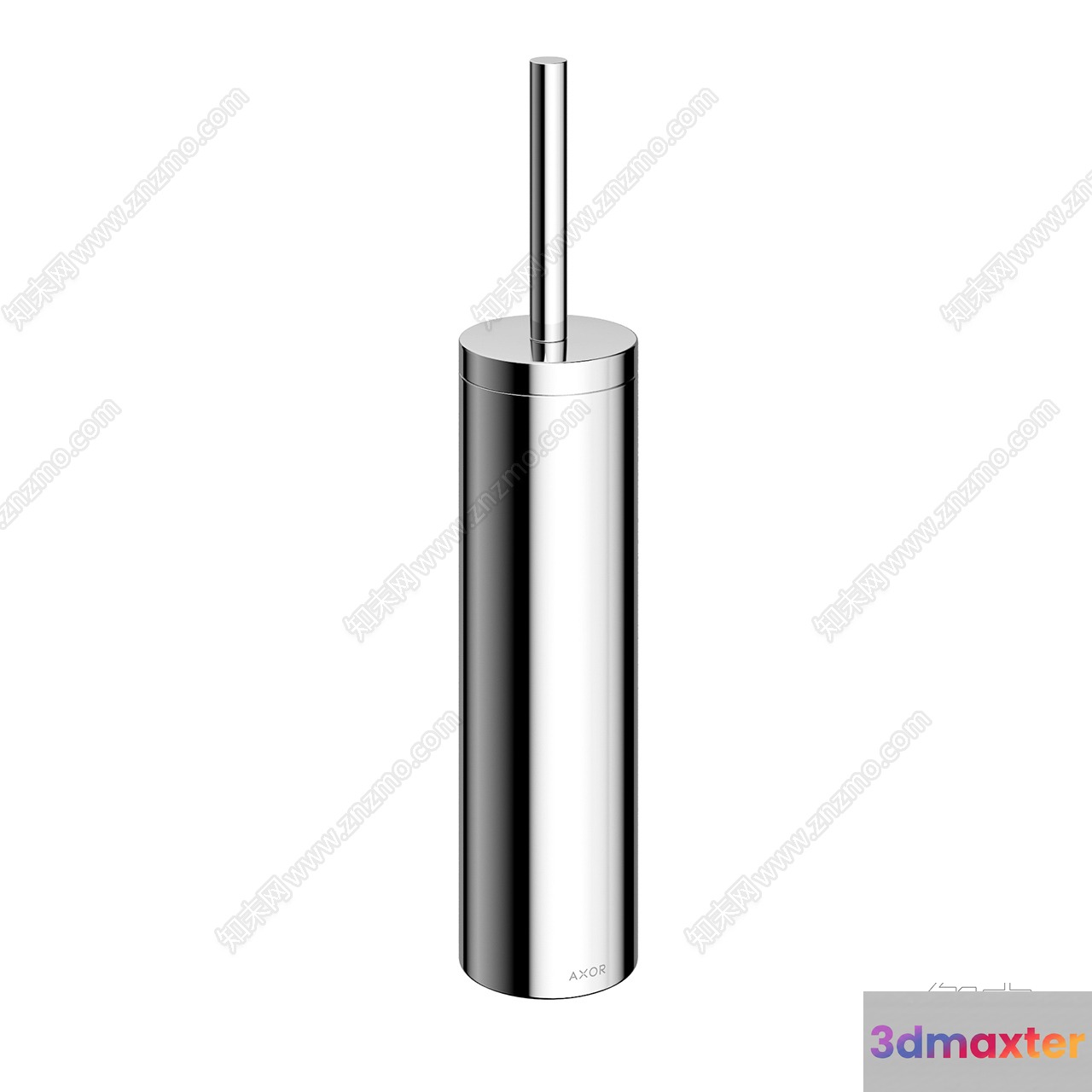 A Silver Cylindrical Object 3D Model - 17335 - VRAY Render