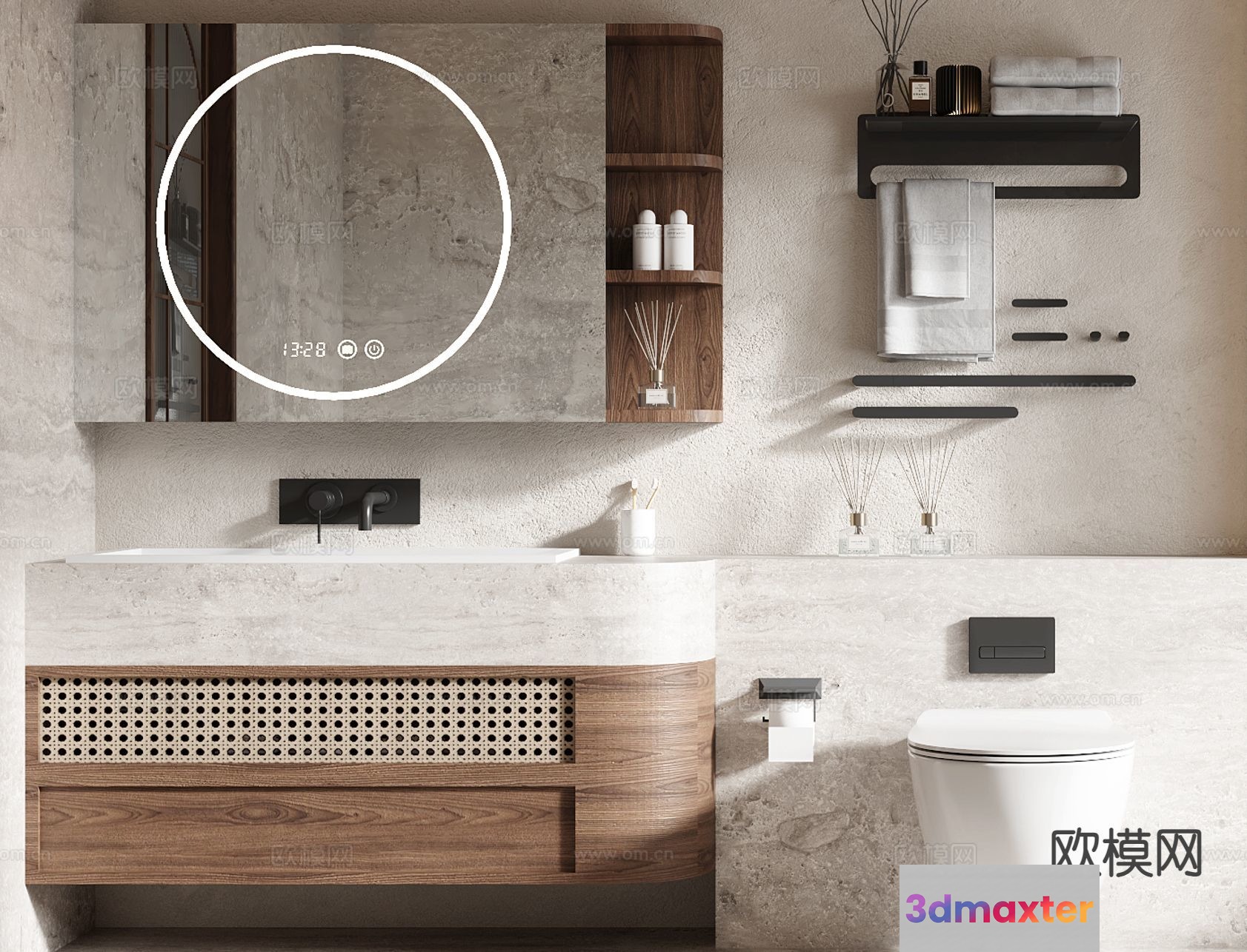 Modern Bathroom 3D Model - 15672 - VRAY Render