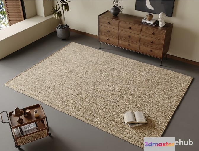 A Modern Living Room 3D Model - 23236 - VRAY Render