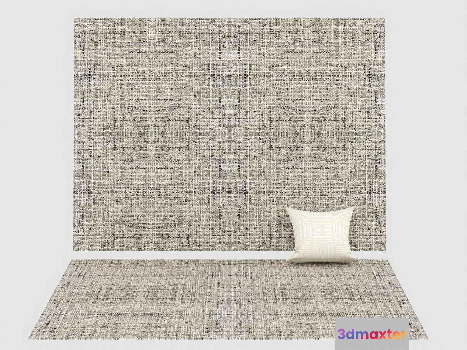A Beige Rug 3D Model - 10613 - VRAY Render