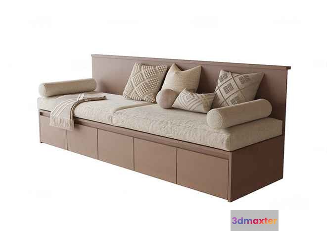Modern Daybed 3D Model - 18483 - VRAY Render