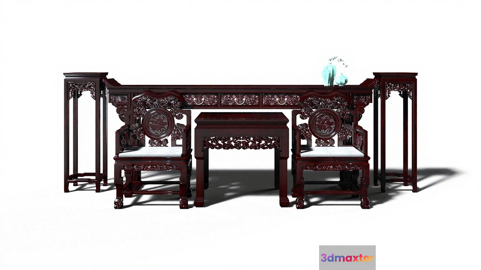 Traditional Chinese Furniture 3D Model - 12537 - VRAY Render