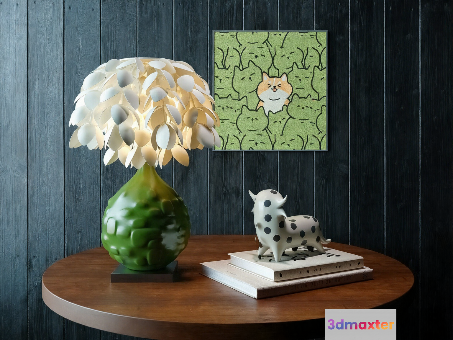 A Modern Table Lamp 3D Model - 2500 - CORONA Render