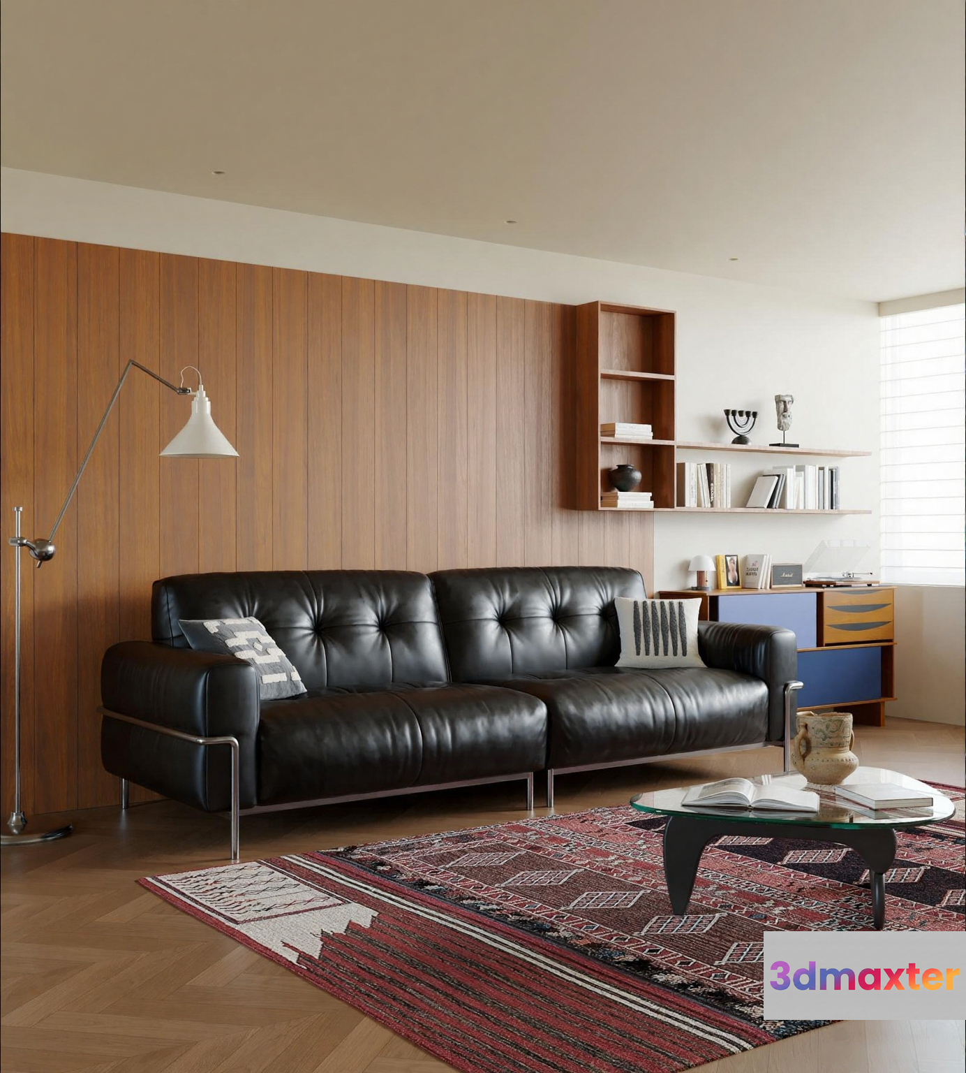Modern Living Room 3D Model - 5966 - VRAY Render