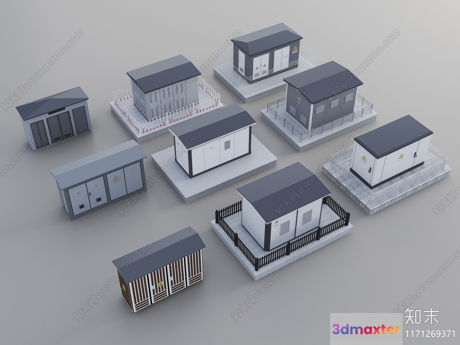 Small Houses 3D Model - 9712 - VRAY Render