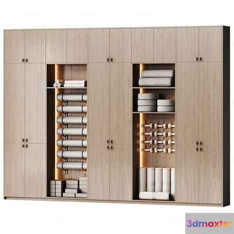 Light Wood Closet 3D Model - 4762 - CORONA Render