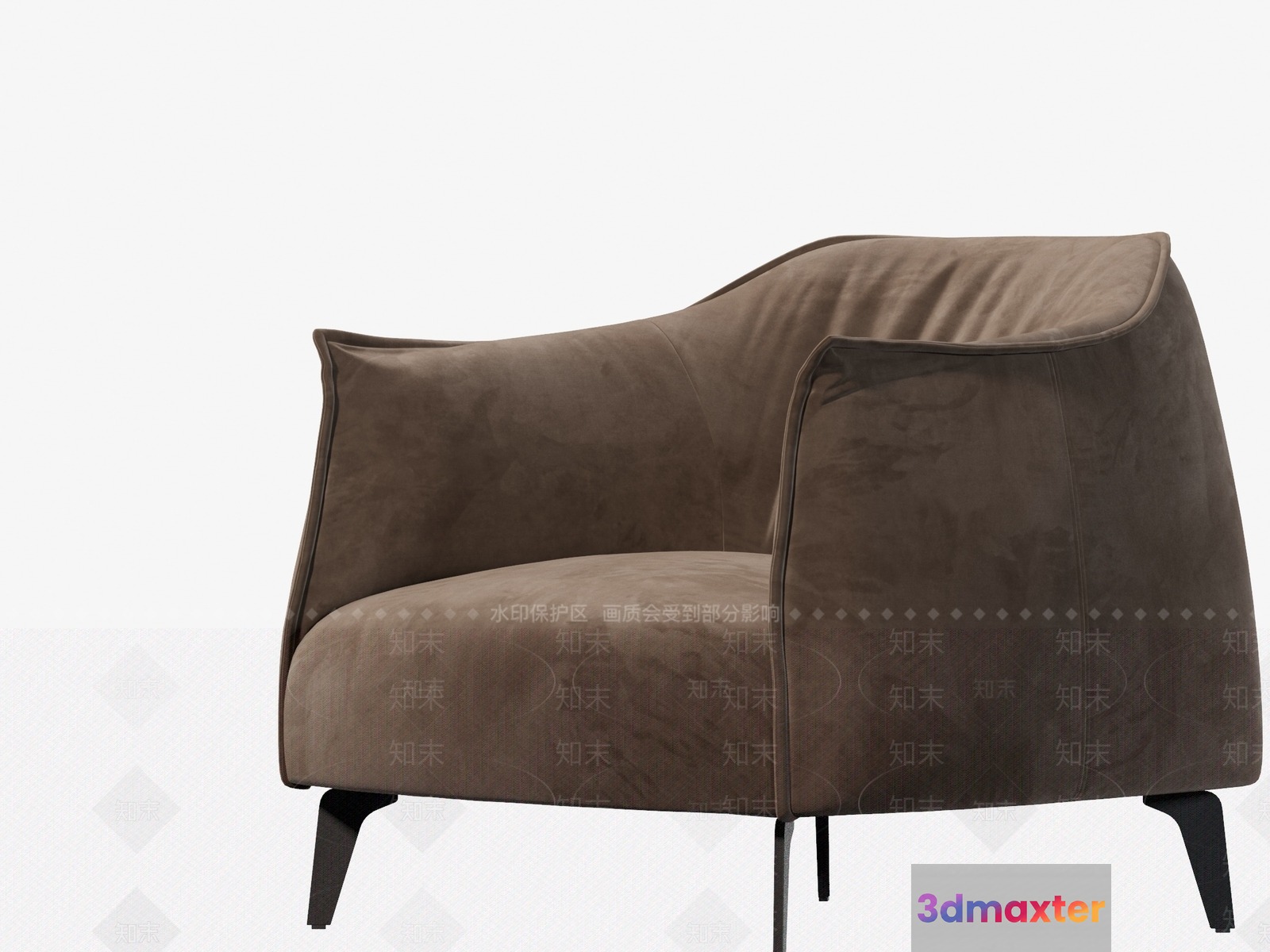 Modern Brown Chair 3D Model - 22167 - VRAY Render