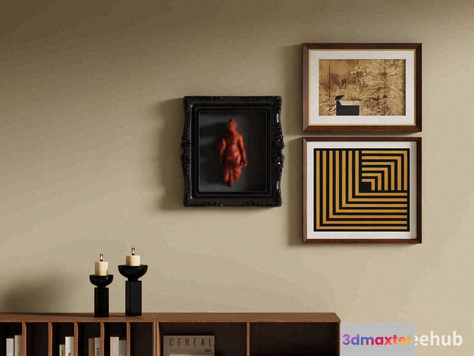Modern Living Room 3D Model - 23540 - VRAY Render