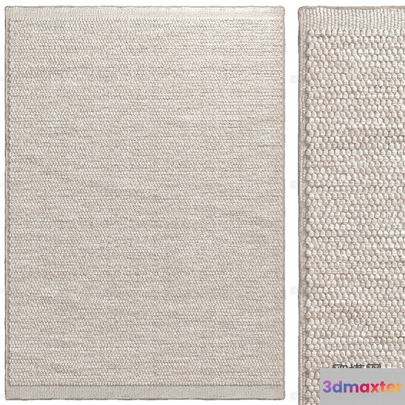 A Beige Rug 3D Model - 2419 - VRAY Render