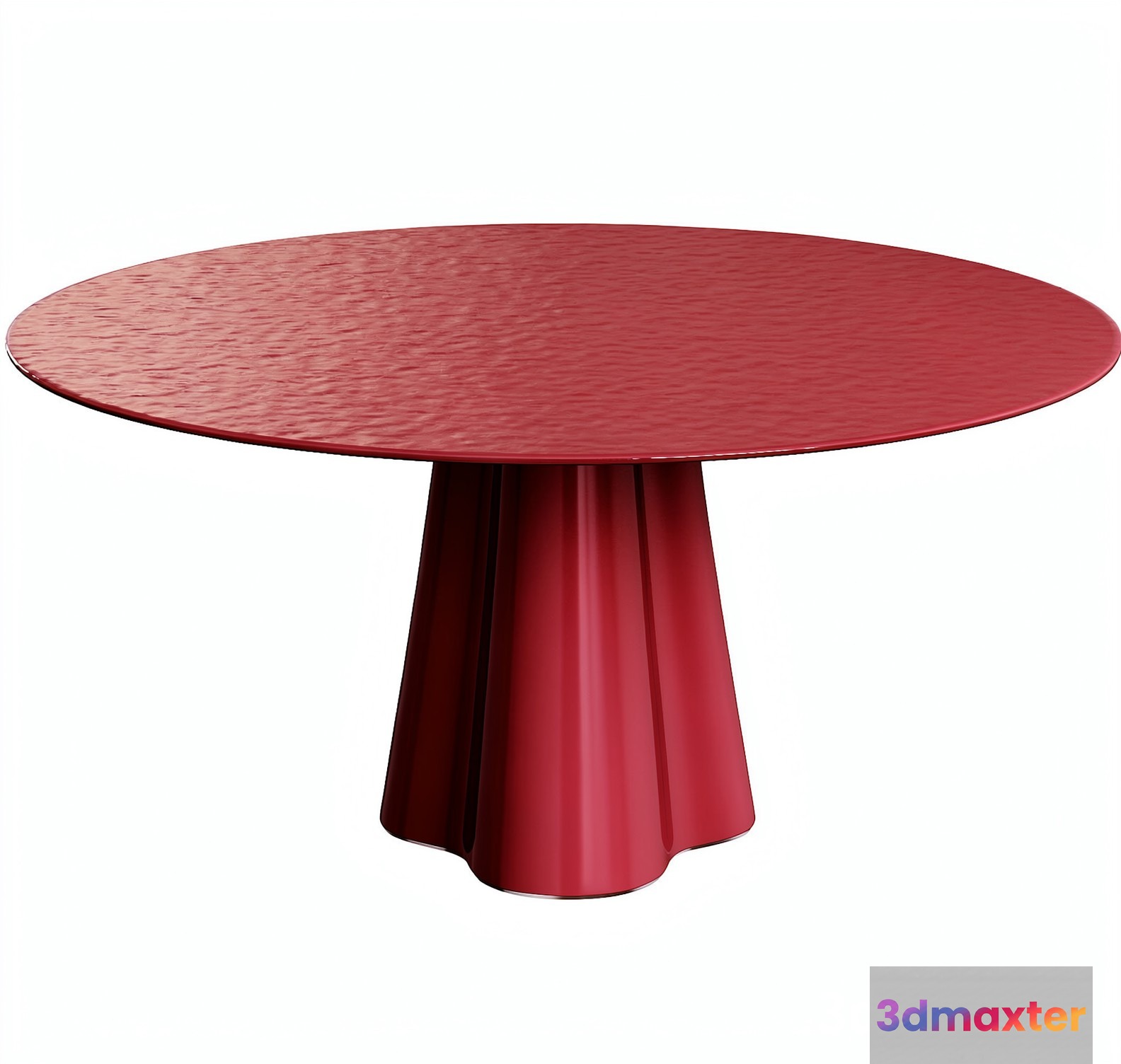 A Red Table 3D Model - 20279 - VRAY Render