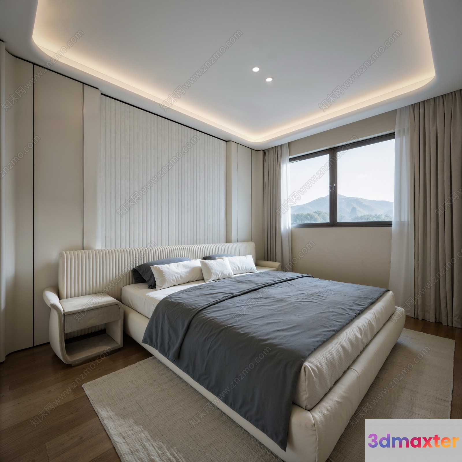 Cozy Bedroom 3D Model - 23231 - VRAY Render