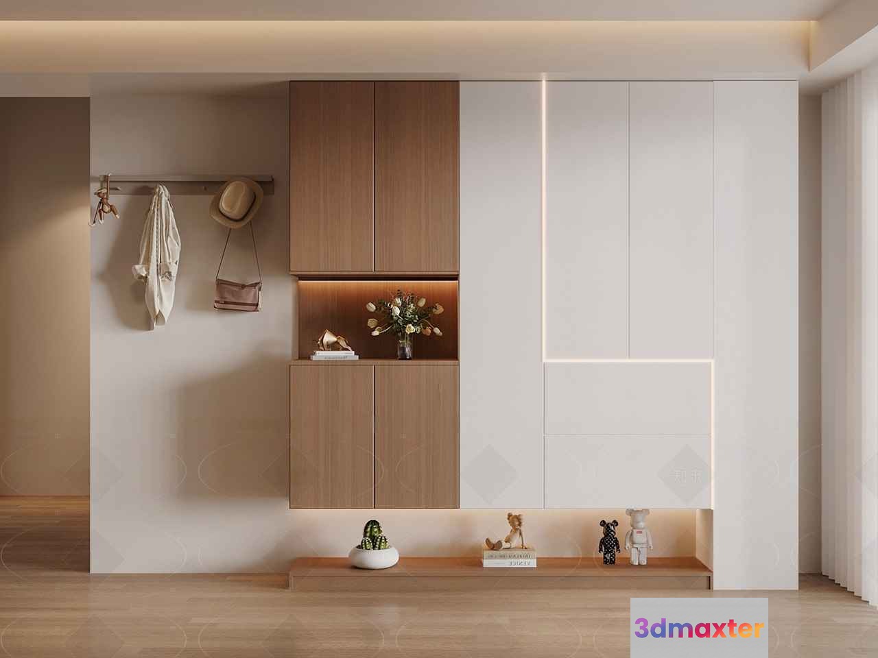 Modern Minimalist Interior 3D Model - 7153 - VRAY Render