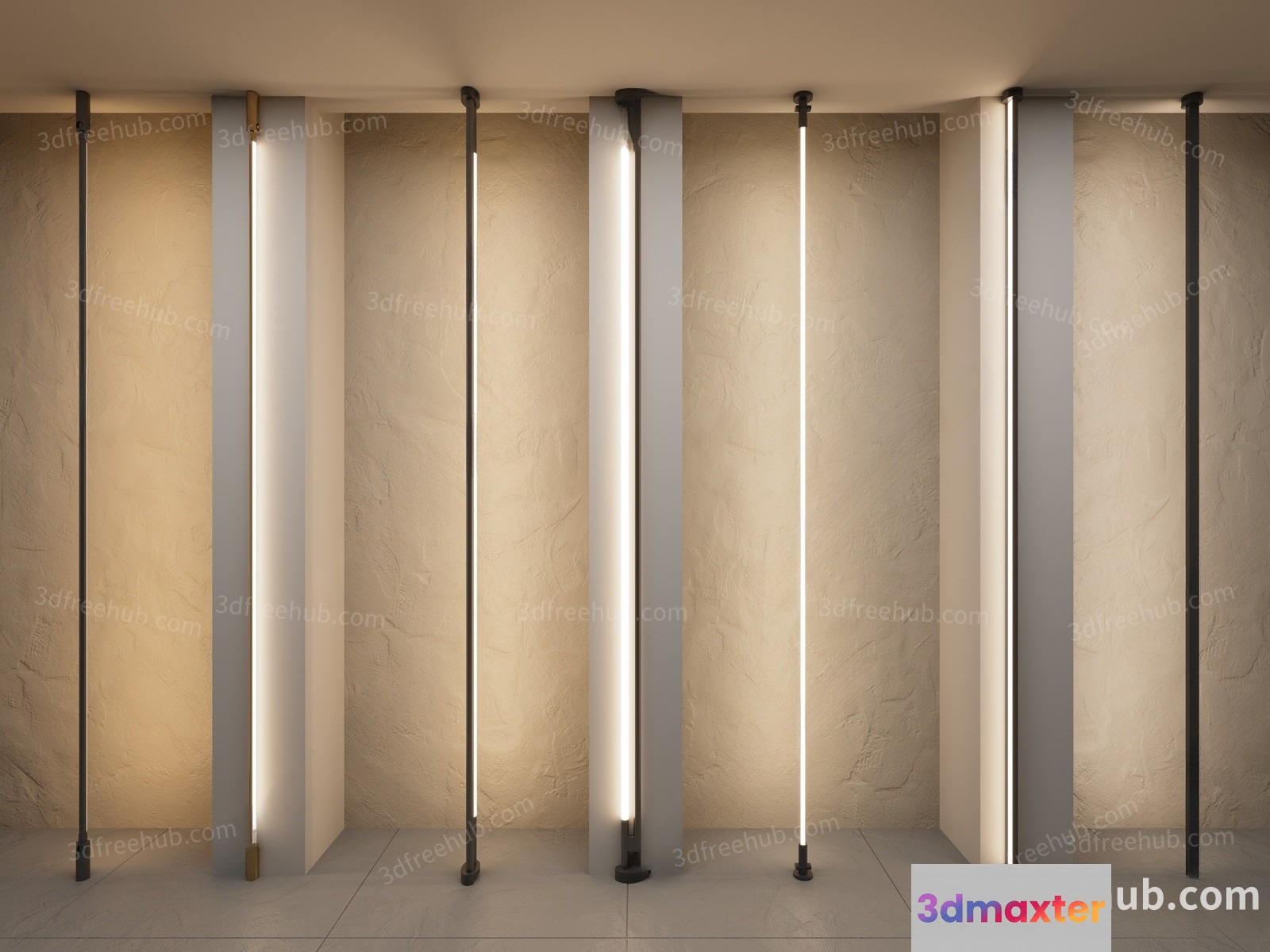 Modern Light Fixtures 3D Model - 22018 - VRAY Render