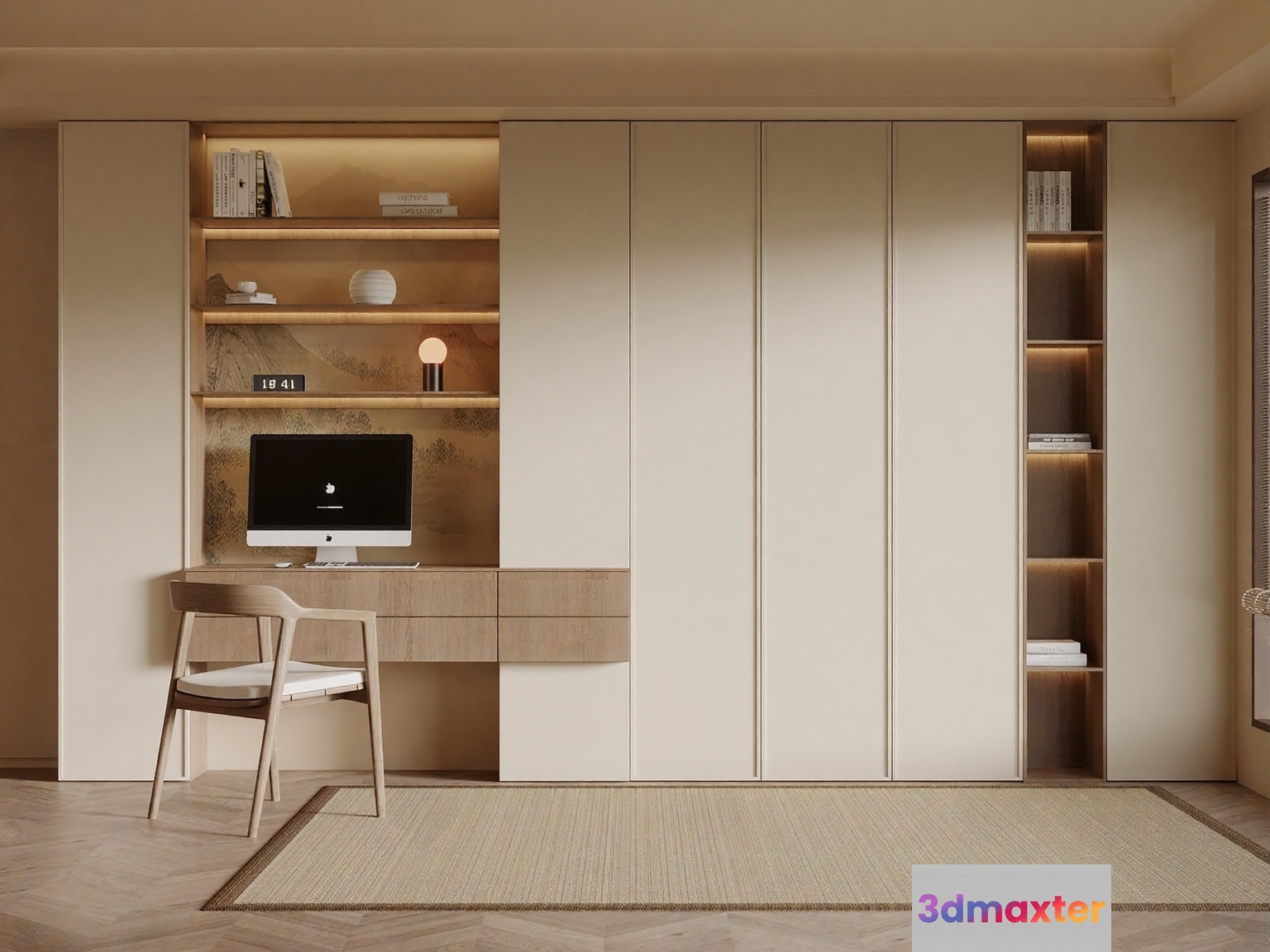 Modern Home Office 3D Model - 4575 - VRAY Render