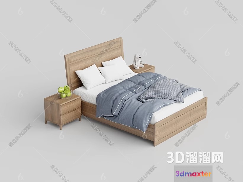 Cozy Bedroom 3D Model - 8905 - VRAY Render