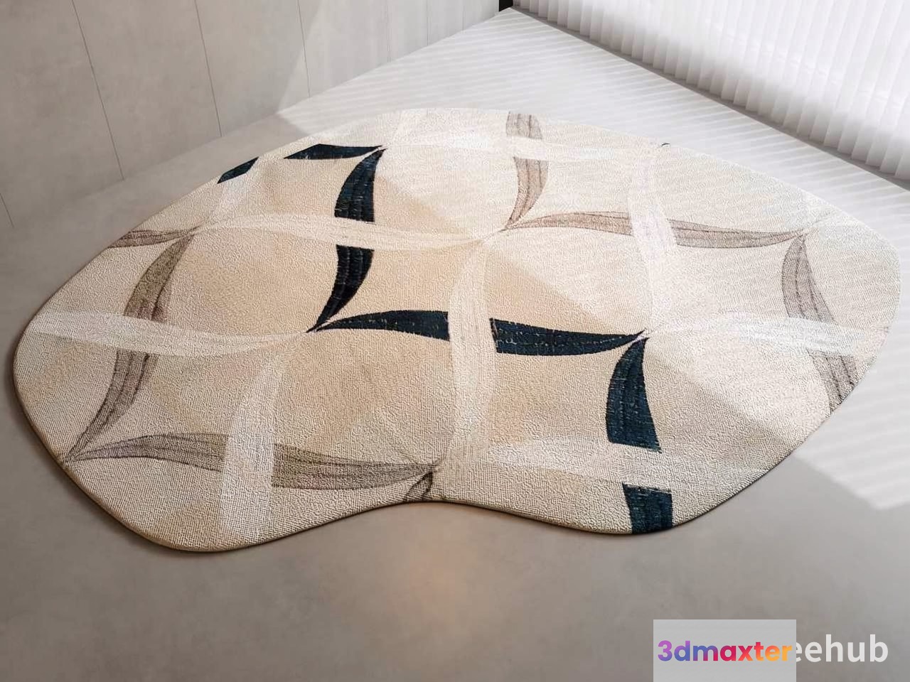 Modern Abstract Rug 3D Model - 20244 - VRAY Render