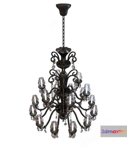 Gold Light Fixture 3D Model - 15941 - VRAY Render