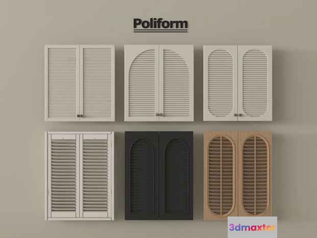Poliform Shutters 3D Model - 22507 - VRAY Render