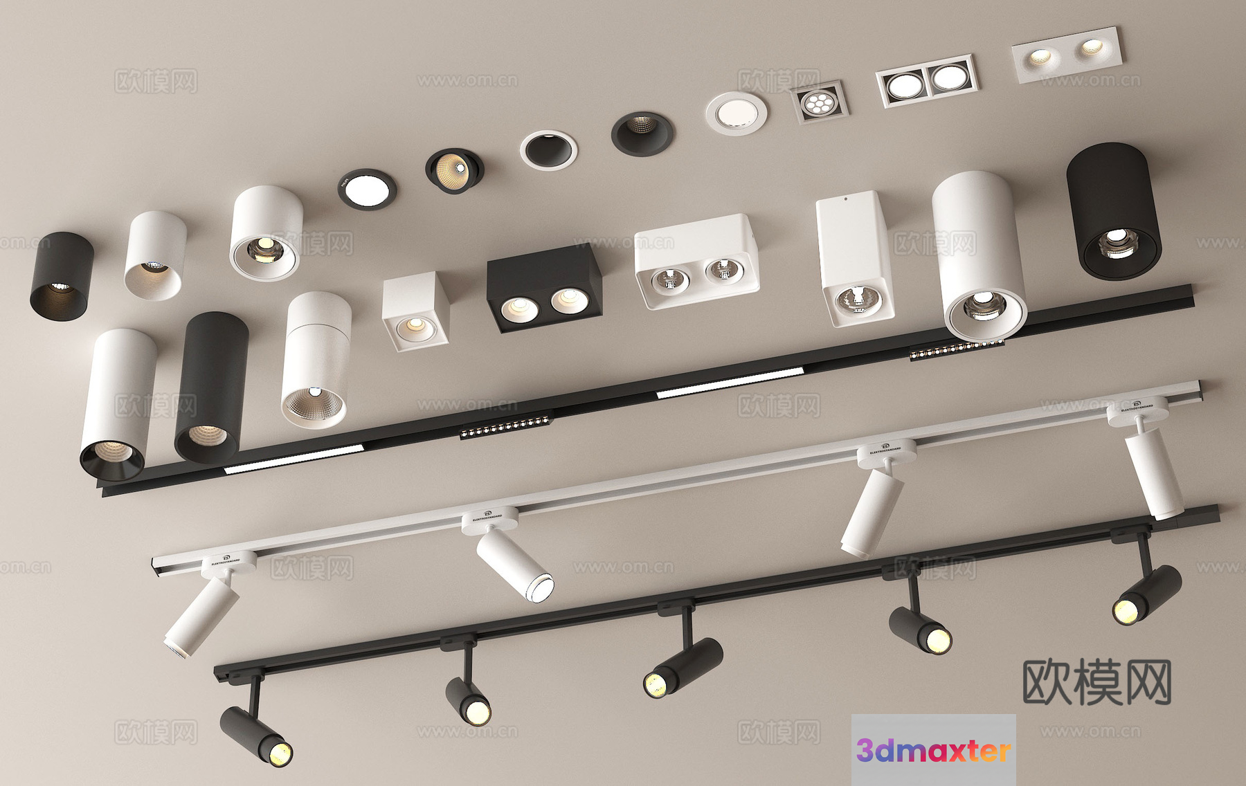 Modern Lighting Fixtures 3D Model - 715 - VRAY Render
