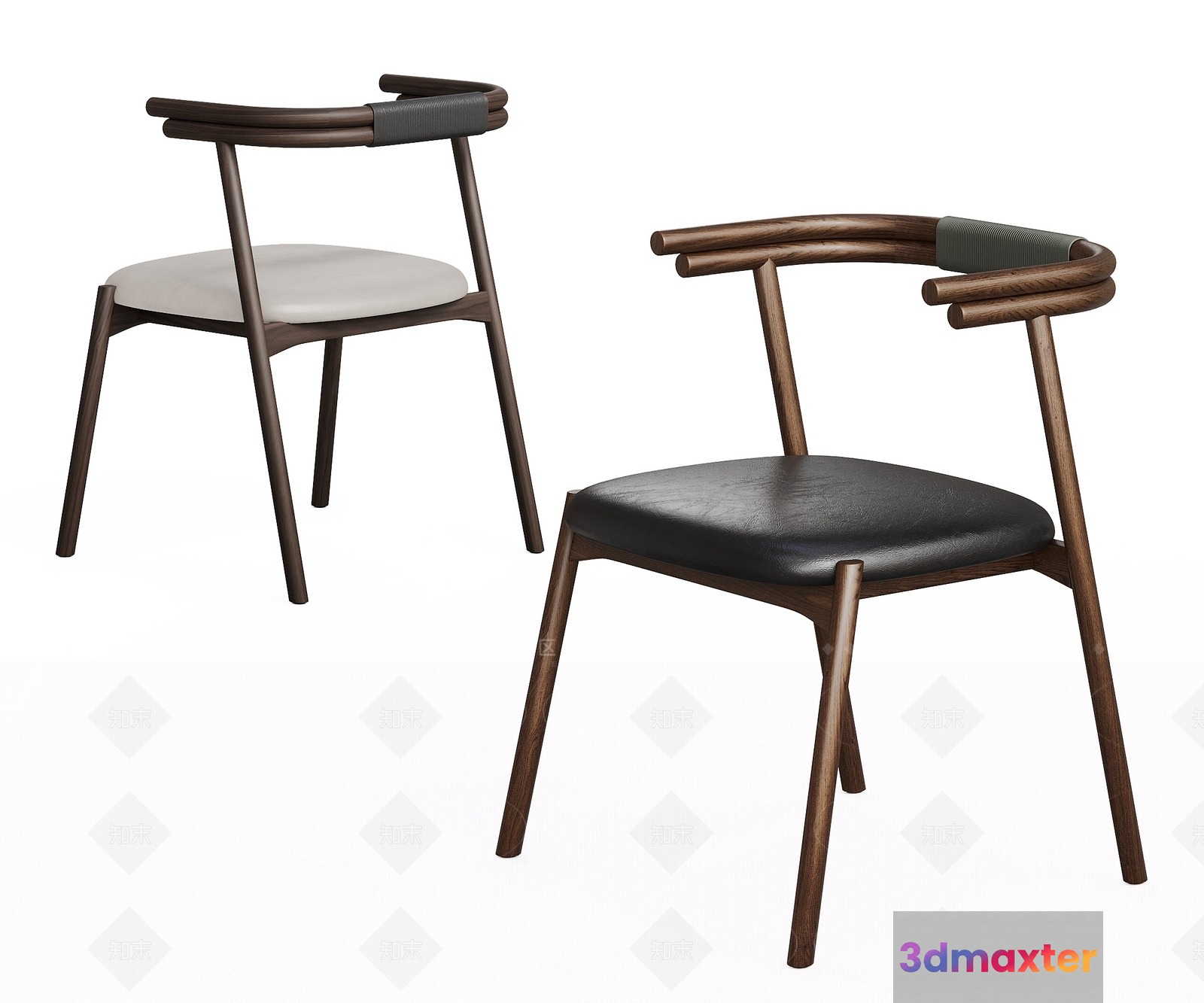 Wooden Dining Chair 3D Model - 6898 - VRAY Render