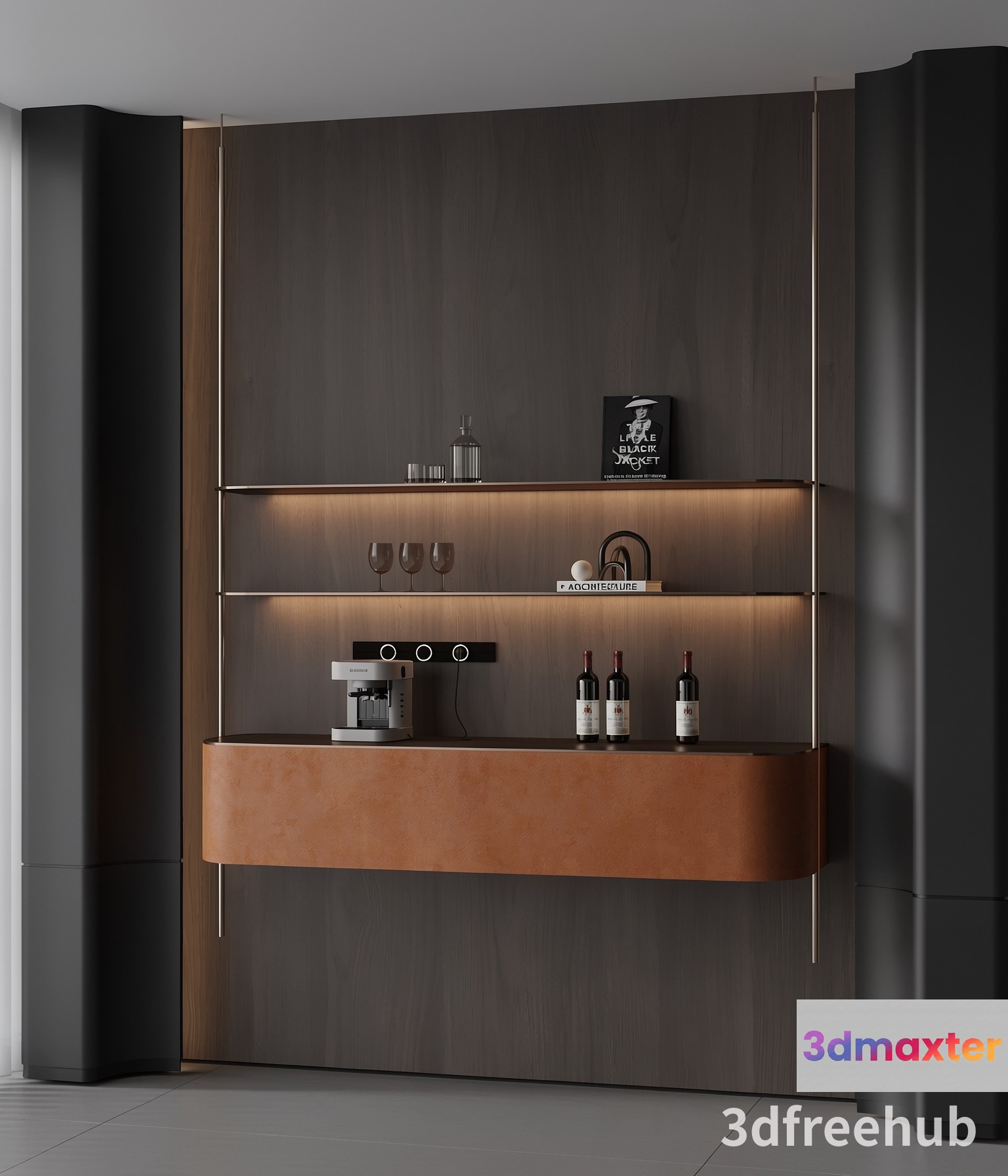 Modern Kitchen Display 3D Model - 20483 - VRAY Render
