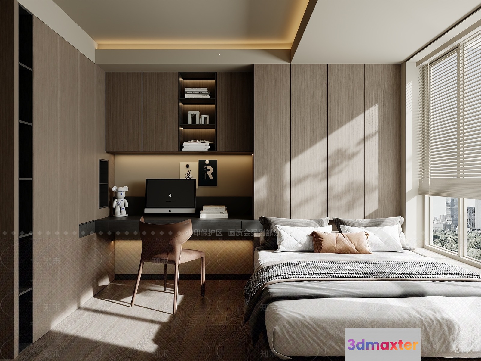 Cozy Bedroom 3D Model - 6897 - VRAY Render