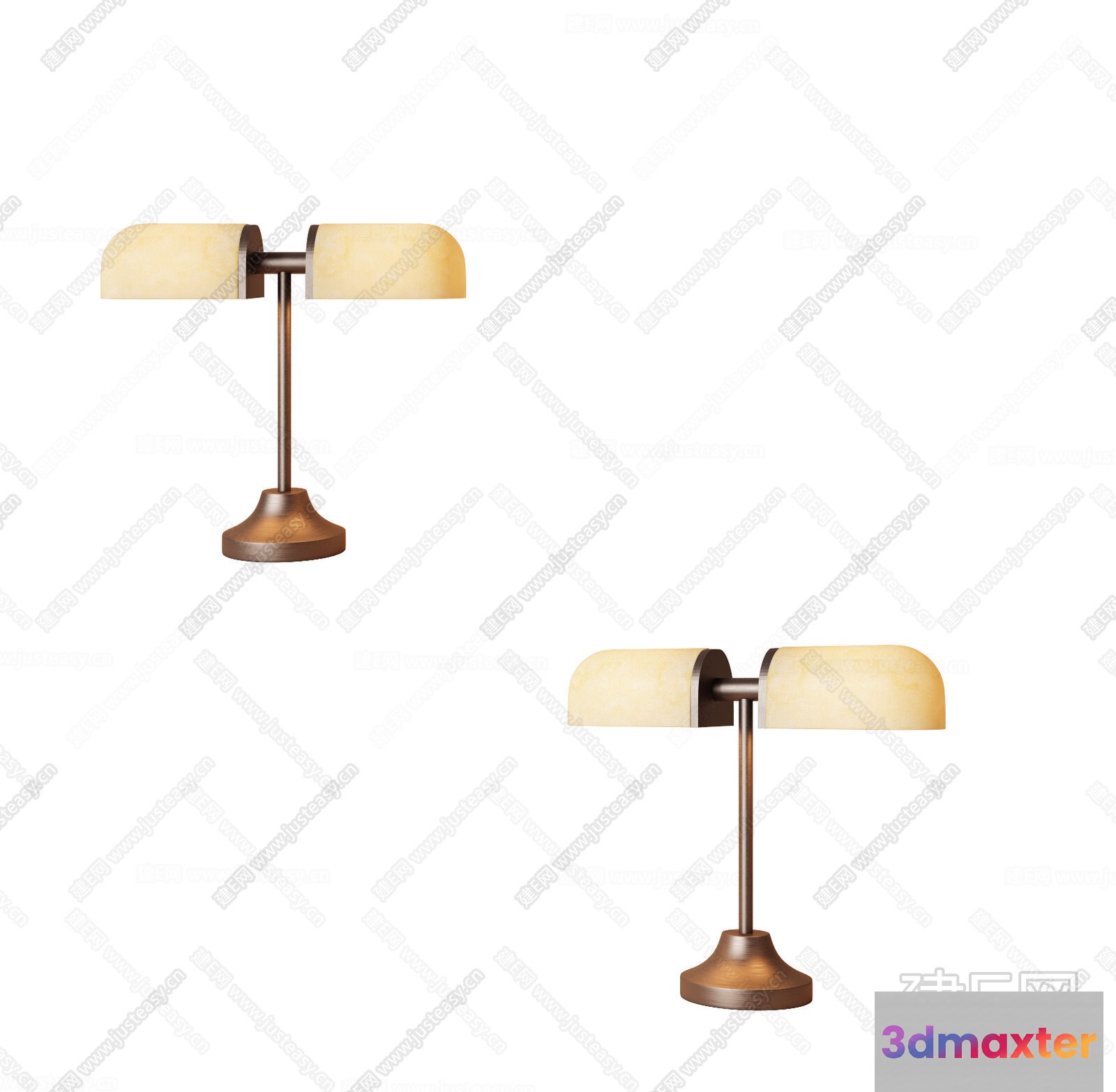 Vintage Desk Lamp 3D Model - 21404 - VRAY Render