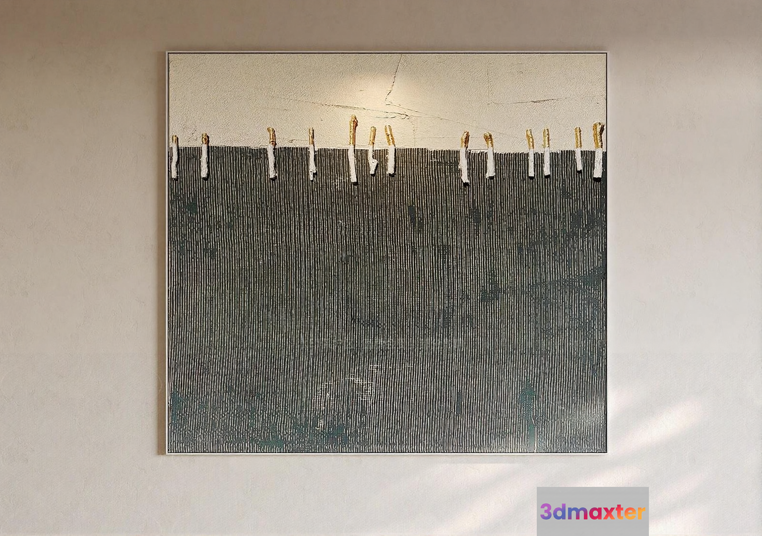 Modern Minimalist Painting 3D Model - 4408 - VRAY Render