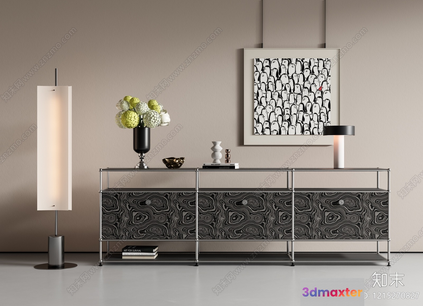 Modern Living Room 3D Model - 16995 - VRAY Render